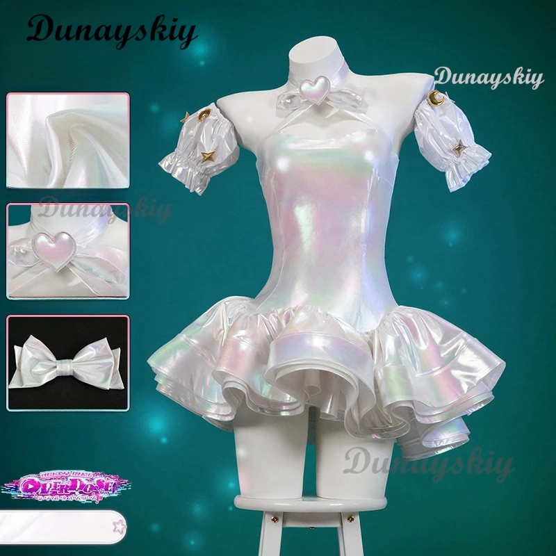 ニーディガールオーバードース KAngel コスプレ衣装ストリーマーオーバーロードロリータドレス 2 周年記念衣装女性レーザースカートリボンかつら