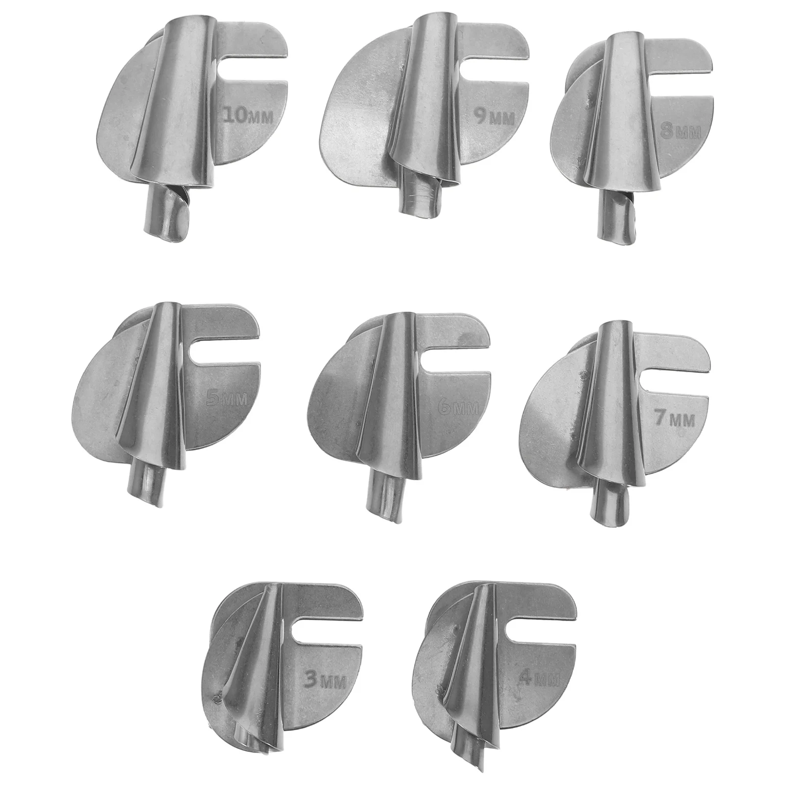 

8Pcs Sewing Machine Rolled Hemmer Foot Stainless Steel Universal Hem Presser Foot Accessory Hemming Tool for DIY Crafting