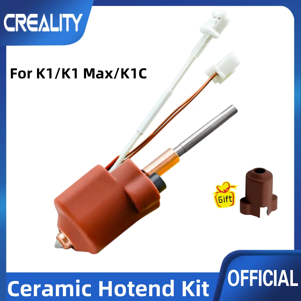 3D Printer Hotend Ceramic Hotend Kit Fit for Creality K1 K1 Max K1C 3D Printer All Metal Integrated Extruder Hotend