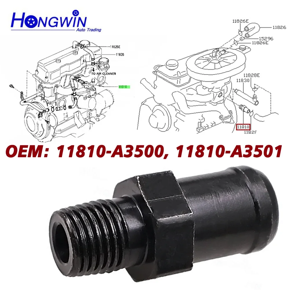 Fits Nissan AD Pulsar Sentra Sunny Datsun Skyline Positive Crankcase Ventilation Control PCV Valve 11810 11810-A3500 11810A3501