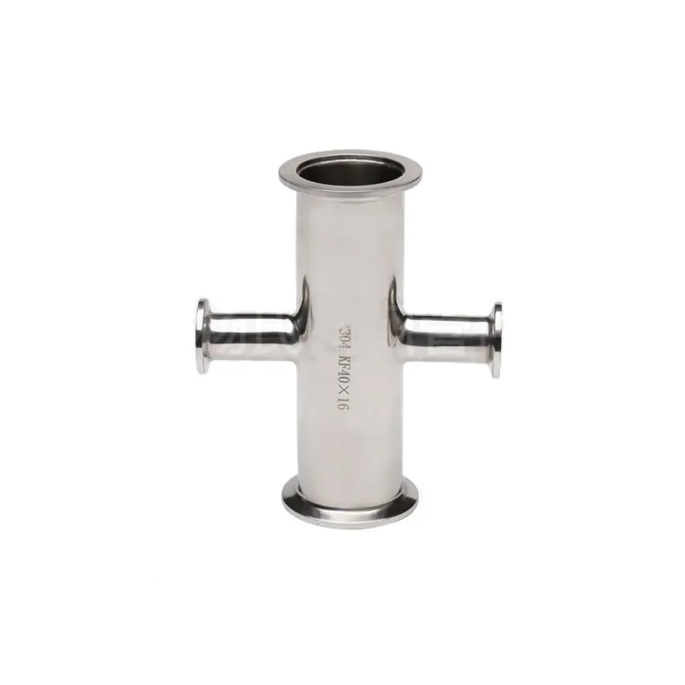 

KF10 KF16 KF25 KF40 KF50 Vacuum Fitting Reducer Cross 4 Ways SUS304 Stainless Sanitary Pipe Connector Beer Brewing Diary Product