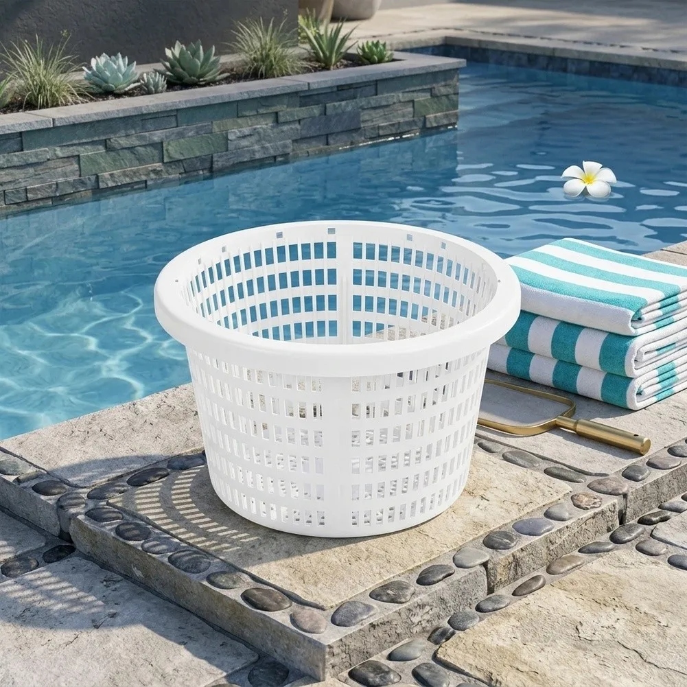 18cm Swimming Floor Pool Skimmer Basket Easy Install Filter For Clean Water Pump Blockage Pool Repair Replacement Accessory