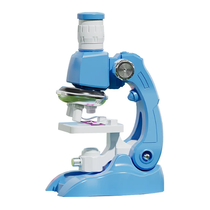 Muslimum Microscope Kit laboratorio Home School Science Education Toys regali biologici raffinati per bambini