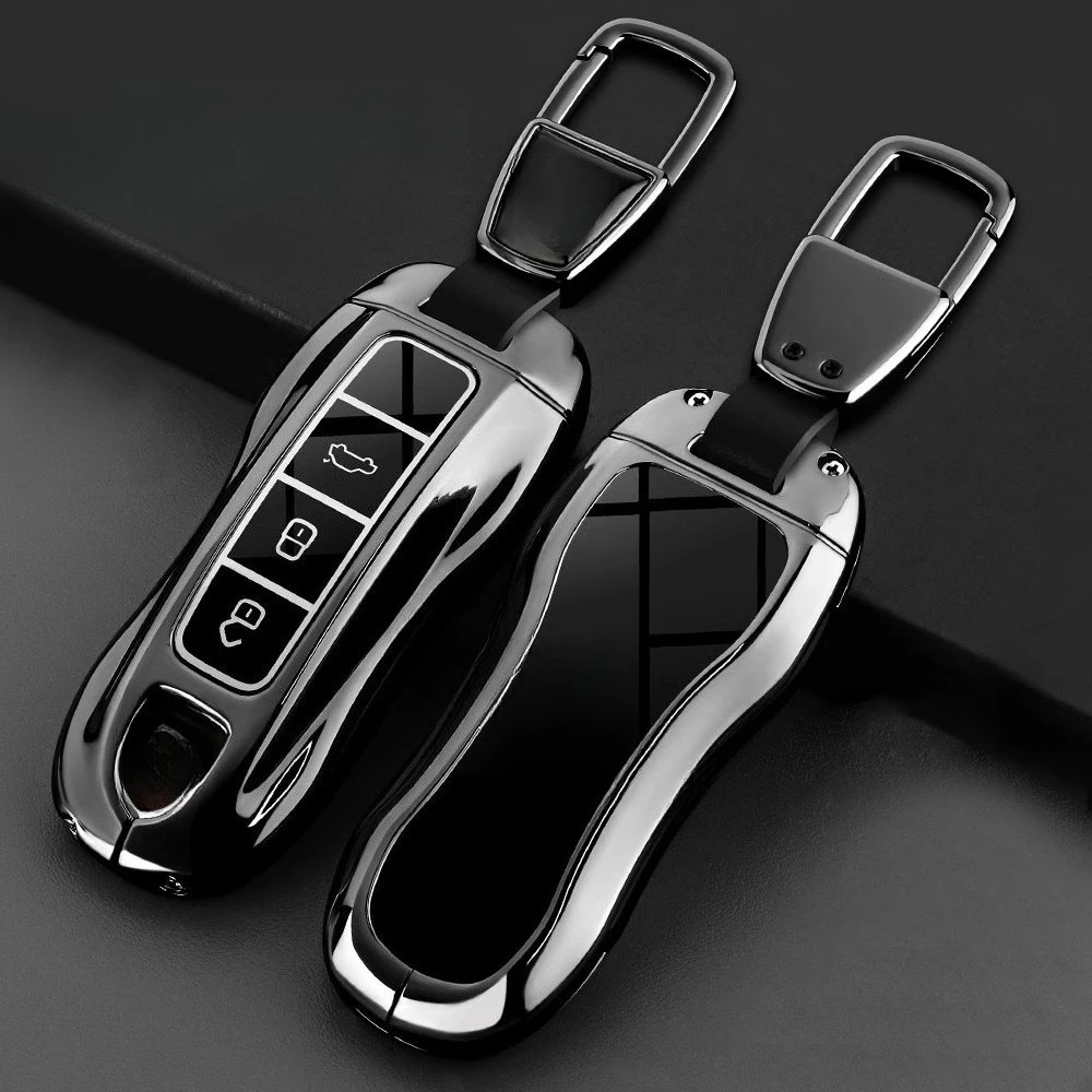 

Zinc Alloy Car Smart Key Case Cover Shell Fob for Porsche New Cayenne Panamera 911 992 Taycan Car Protect Interior Accessories