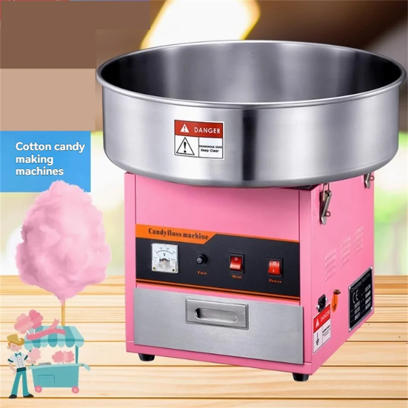 

Commercial Sweet Cotton Candy Maker Machine Stainless Steel Electric DIY Candy Cotton Maker Cotton Sugar Floss Making Machine