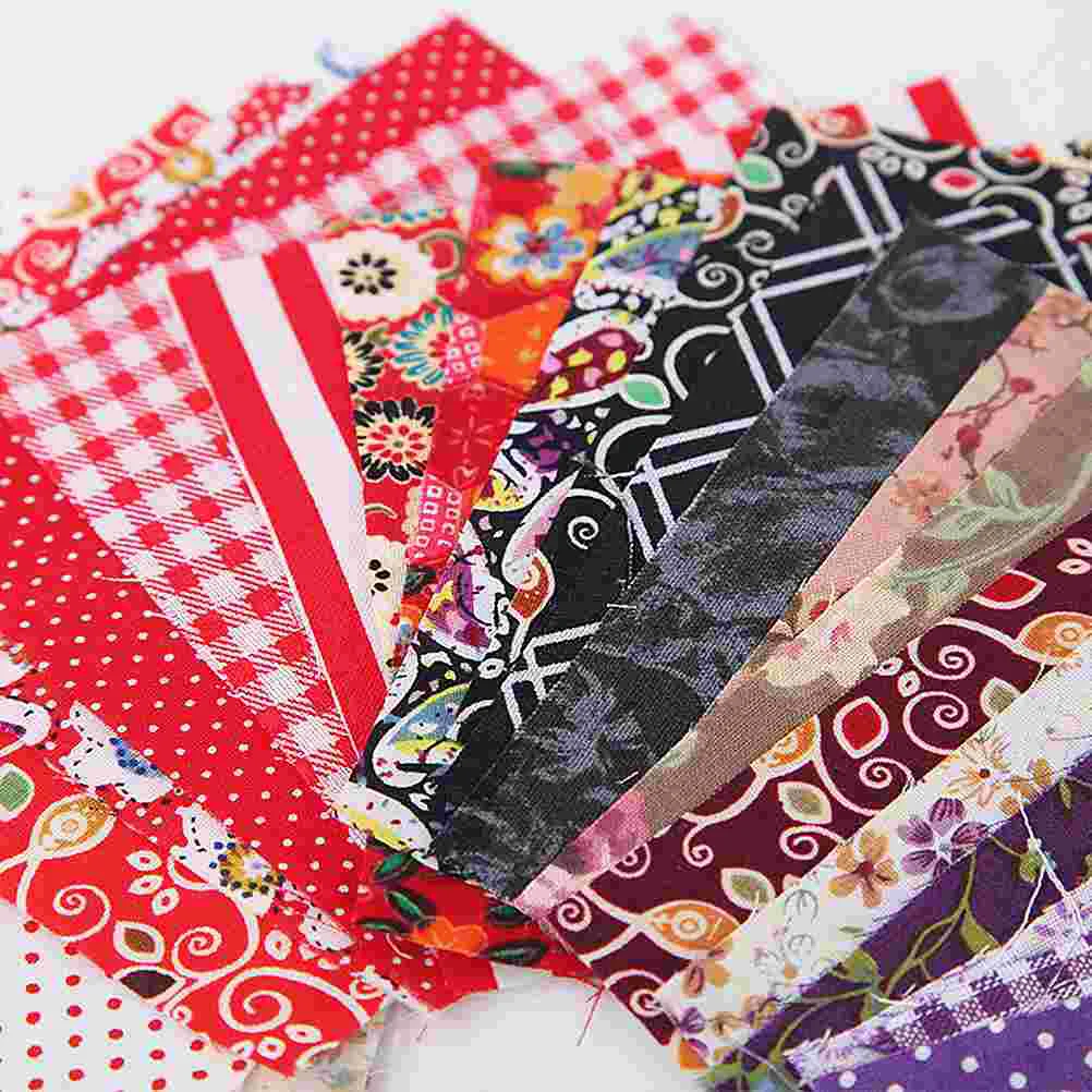 Sewing Fabric Sewing Fabric Square Sheets  Cloth Material Quilting Fabric Strips Patchwork Pre-Cut Quilt Squares