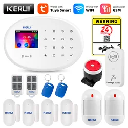 KERUI W202 Alarm System Tuya Smart Home Security WIFI GSM Wireless APP Remote Control Burglar Door Sensor Detector