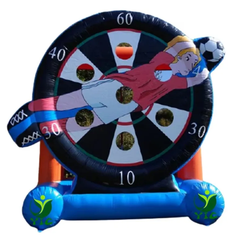 Gry piłkarskie dmuchane do rzucania piłką, piłka nożna na zewnątrz, gra w rzucanie dla dzieci i dorosłych.