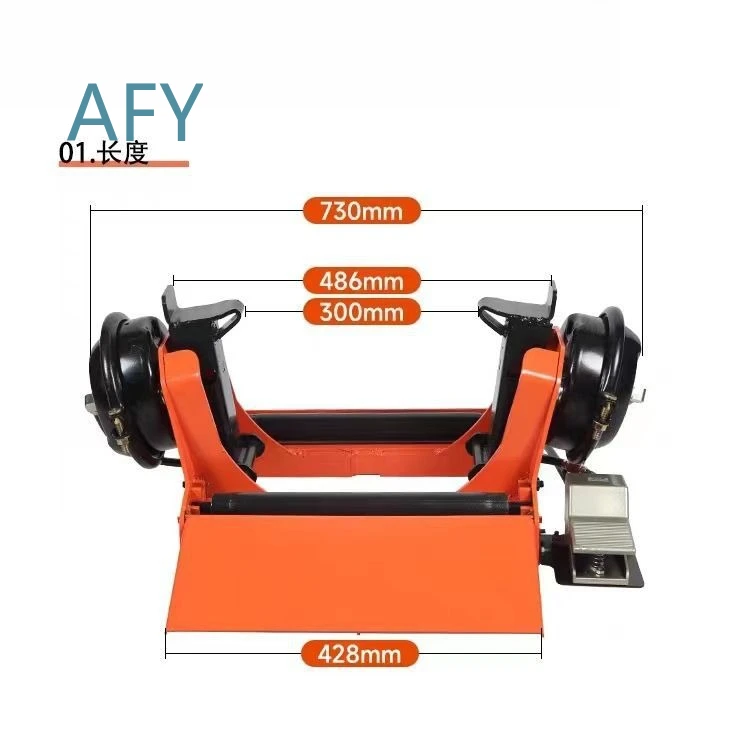 Pneumatic Vacuum Tire Clamp for Truck Repair and Disassembly Cart for Auto Maintenance Tool Portable Car Tire Changer for
