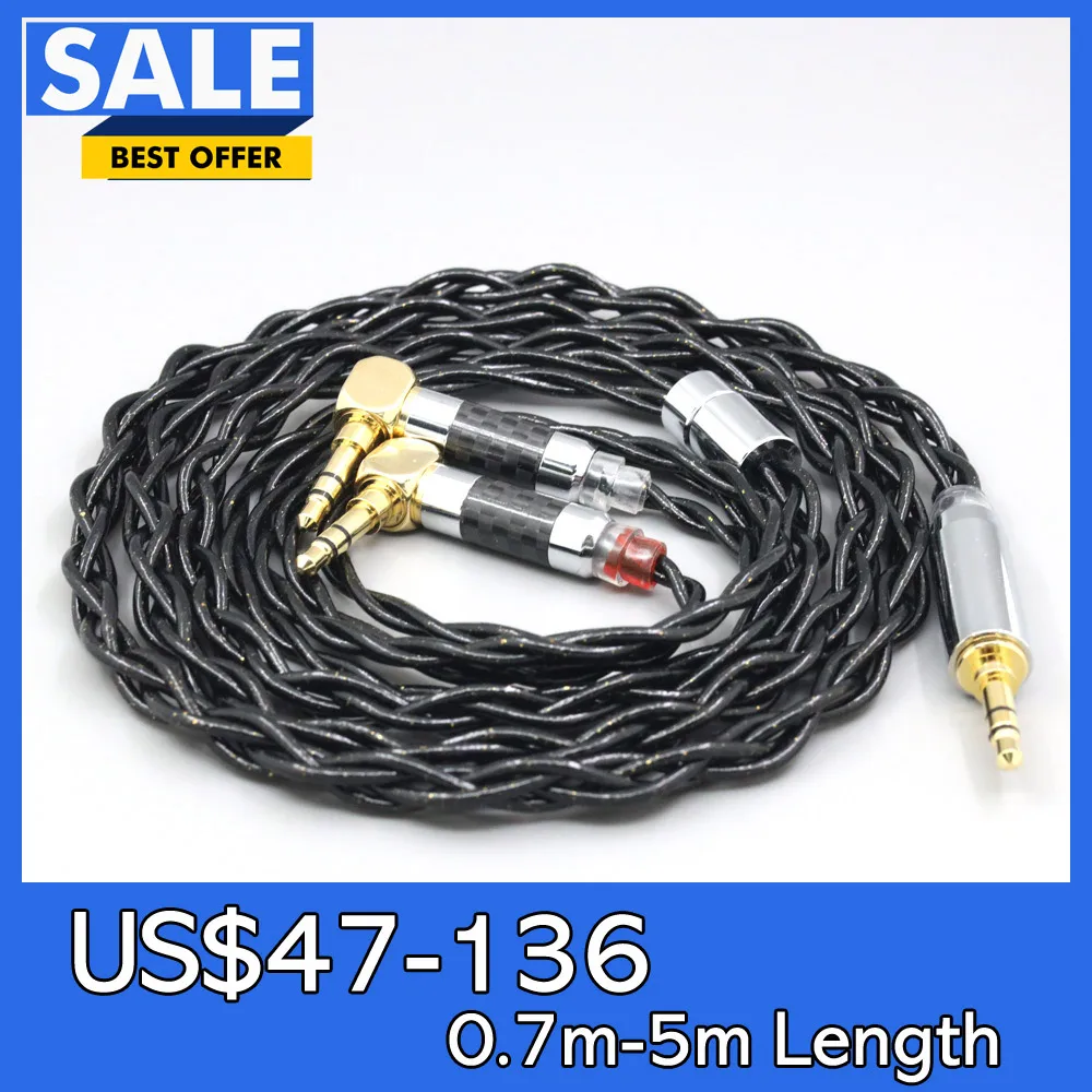 99% Pure Silver Palladium Graphene Floating Gold Cable For Verum 1 One Headphone Headset L Shape 3.5mm Pin LN008338