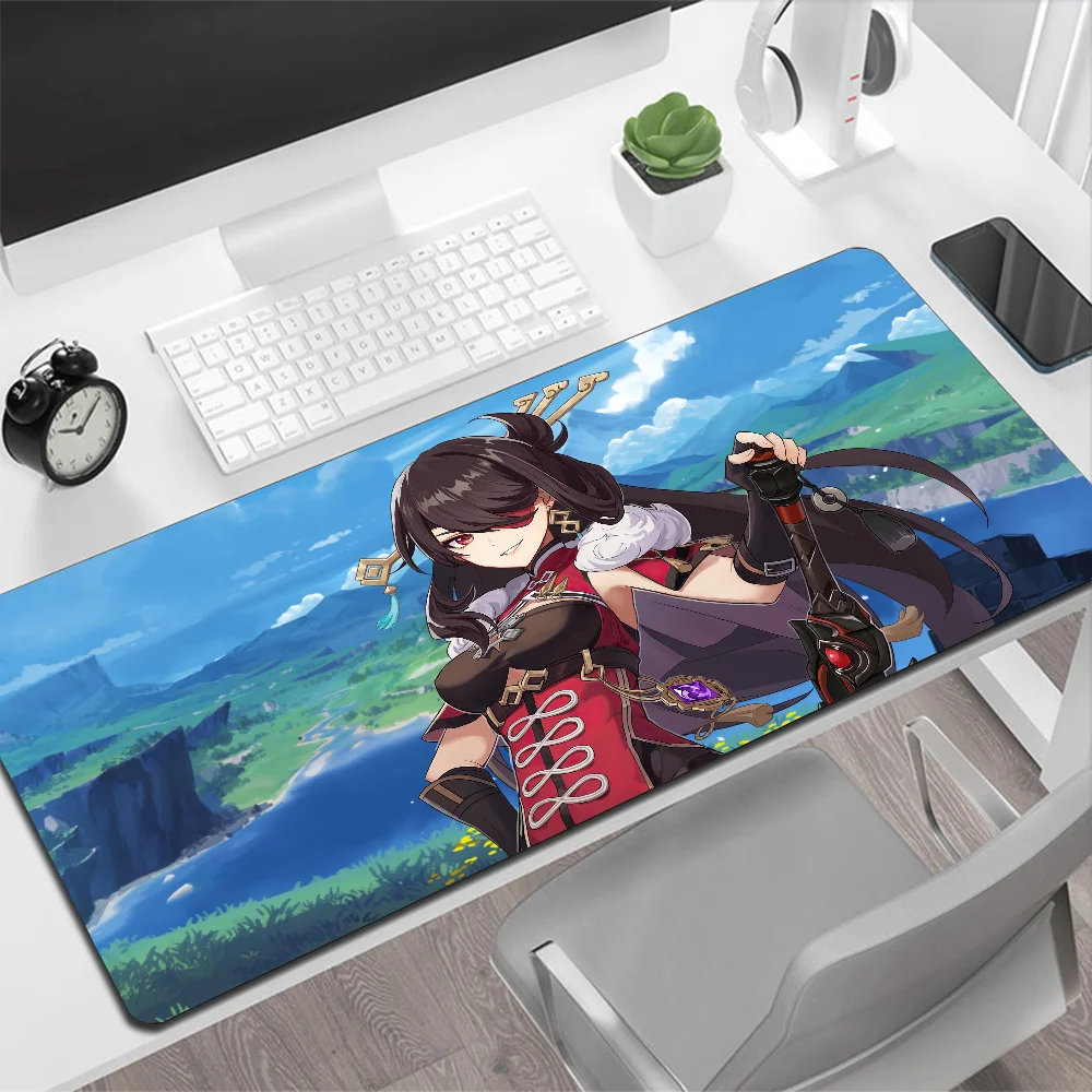 Genshin Impact Beidou Grande Mouse Pad de Jogo, PC Gamer Computer Mouse Mat, Big Mousepad, Mesa de Teclado XXL