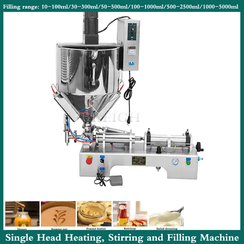 

Pneumatic Paste Filling Machine High Viscosity Liquid Filling Machine For Honey/Tomato Sauce/Salad Dressing