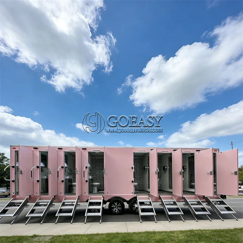 

Универсальный портативный туалет-прицеп и мобильная ванная комната класса люкс с душем для выставок и строительных площадок