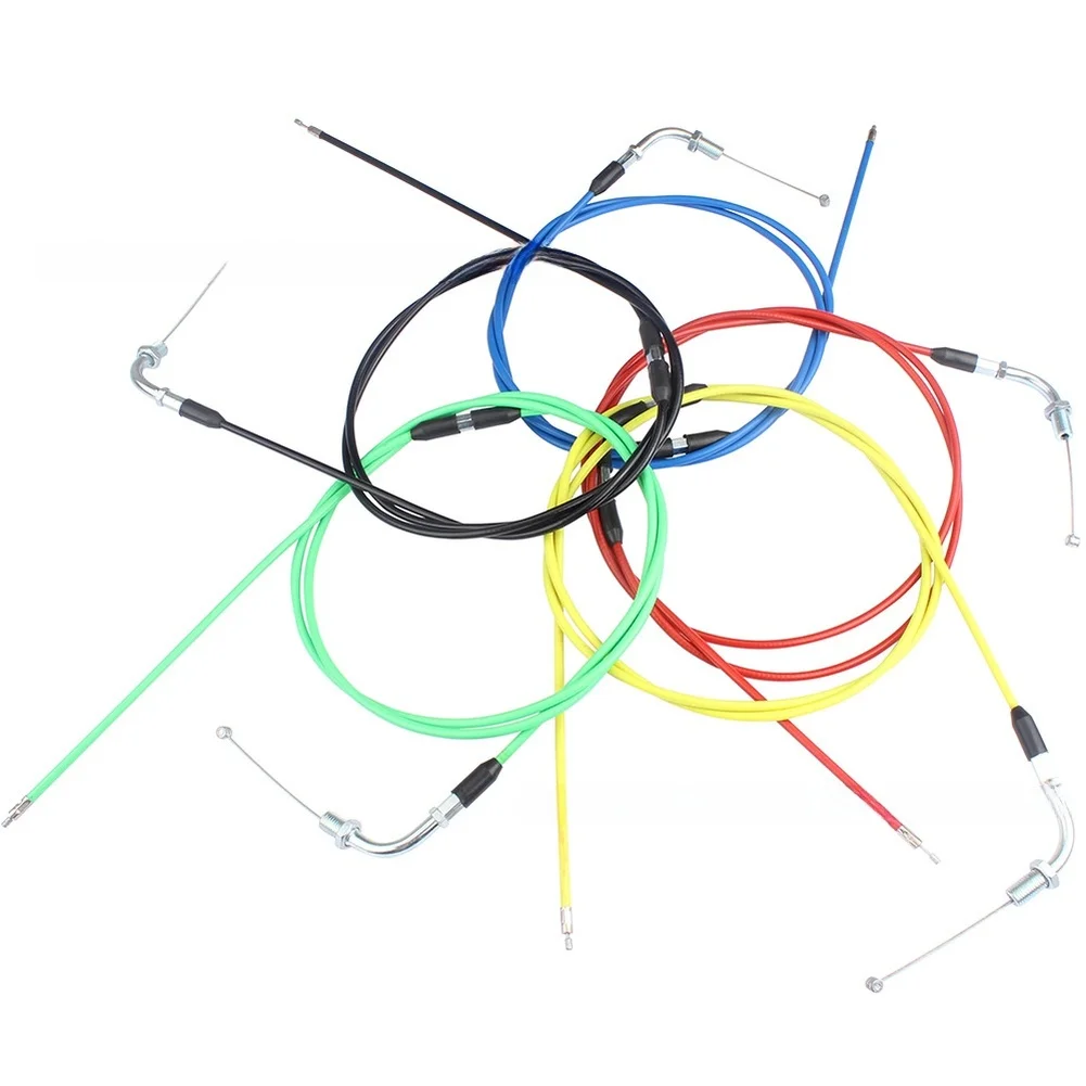 Motorcycle Throttle Cable PE For PWK Carburetor Bucket Throttle Cable Rubber And Steel Motorcycle Accelerator Cable Parts