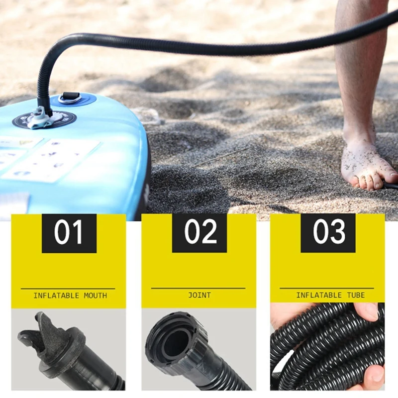 Top!-tubo della pompa dell'aria tubo gonfiabile morbido per pompa manuale ad alta pressione per Aqua Marina/ZRAY Stand Up Paddle Board accessorio per barca