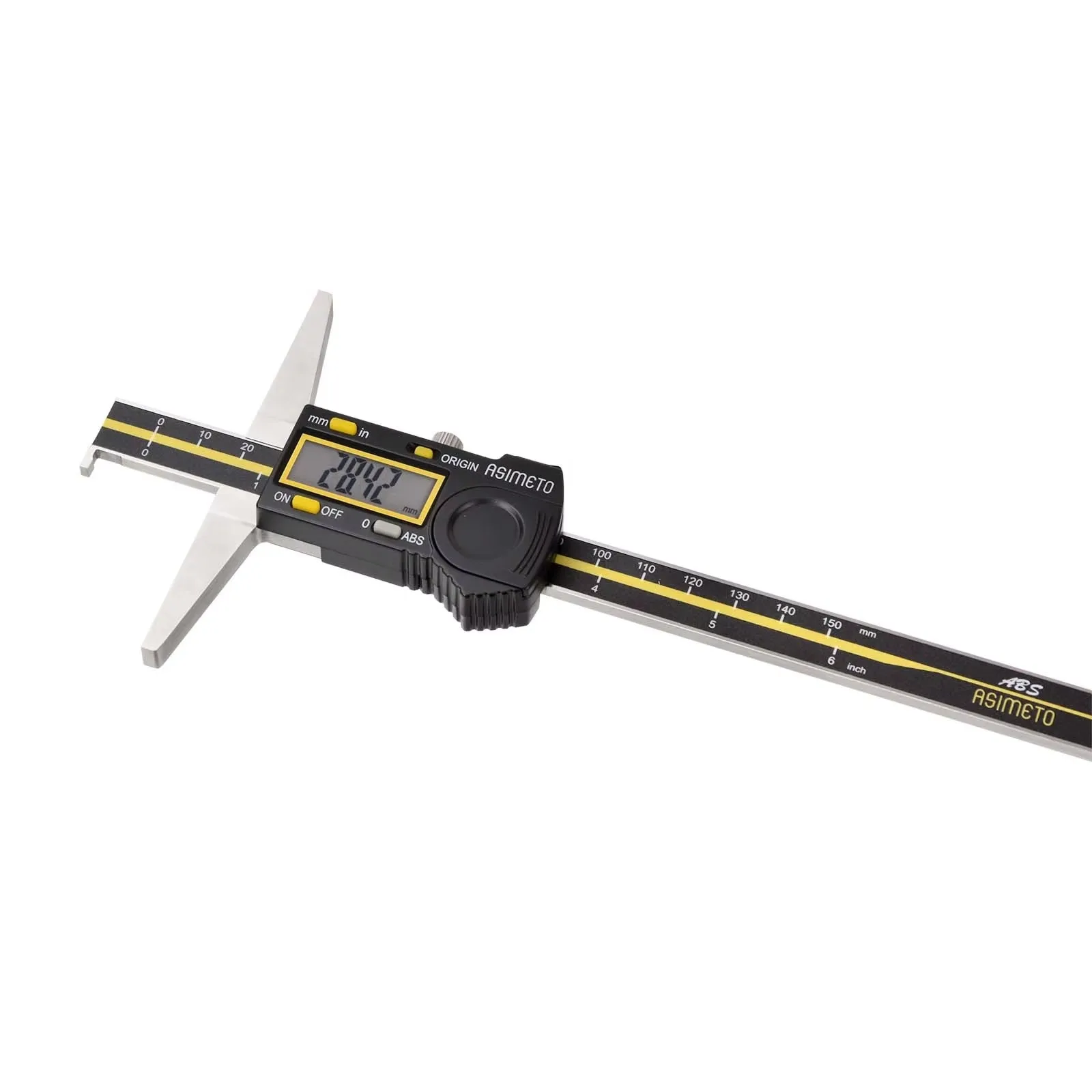 IP67 Waterproof ABS Digital Depth Caliper Single Hook High Precision Electronic Depth Height Measuring Gauge