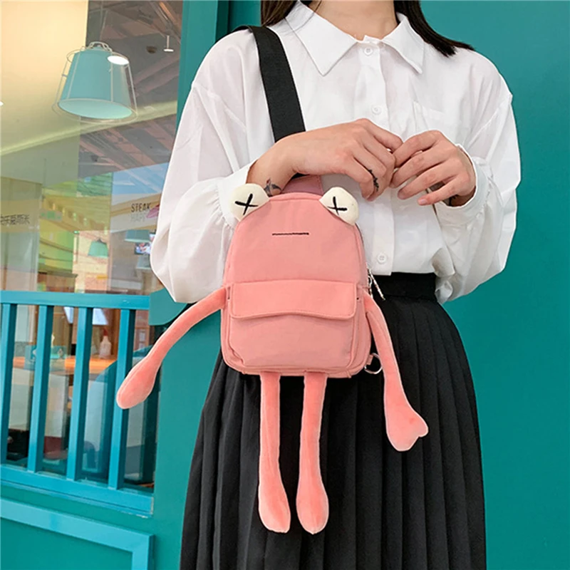 New Personality Girl Small Bag Tide Cartoon Cute Frog Casual Messenger Bag Chest Unisex Shoulder Crossbody Women Bags Wholesale