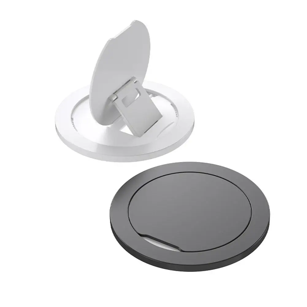 

Новый круглый магнитный держатель для телефона 360° ° Вращающийся складной настольный держатель для телефона, портативный ленивый и B2K5