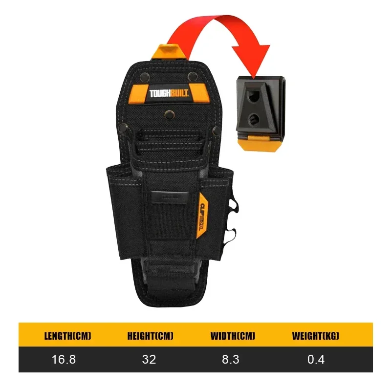 TOUGHBUILT TB-CT-36-M7/TB-CT-36-L7 pochette pour technicien à 7 poches-médium/grand organisateur d'outils pochette de ceinture accessoires d'outils