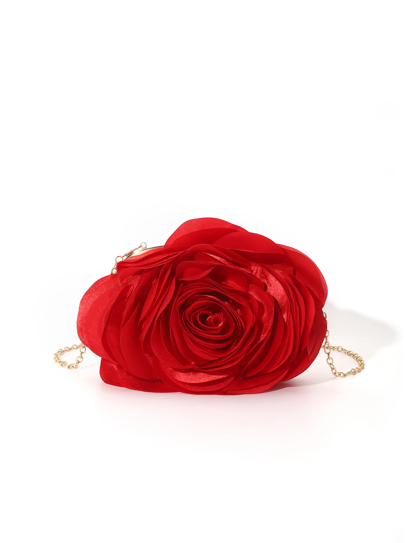 Vintage Evening Bag Rose Flower Bride Small Clutch Purse For Dress Party Handbag Wedding Wallet Women Floral Chain Lady Clutches