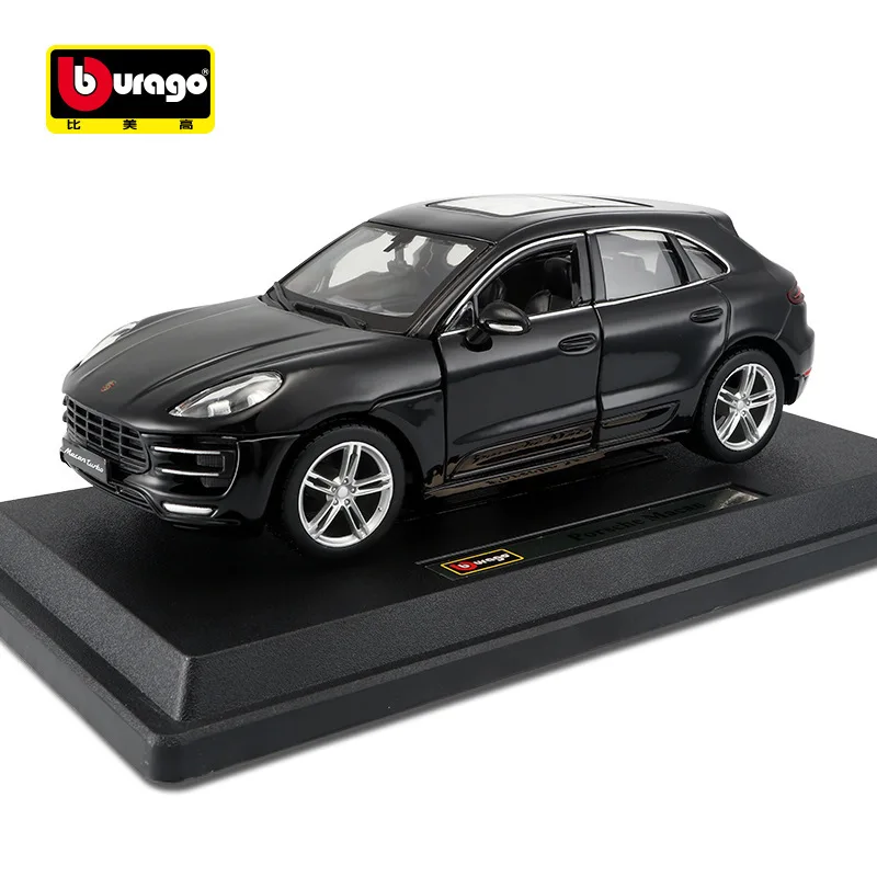 Bburago 1:24 Porsche Macan Alloy Car Model Ornament Metal Car Model Toys Collection Boy Gift