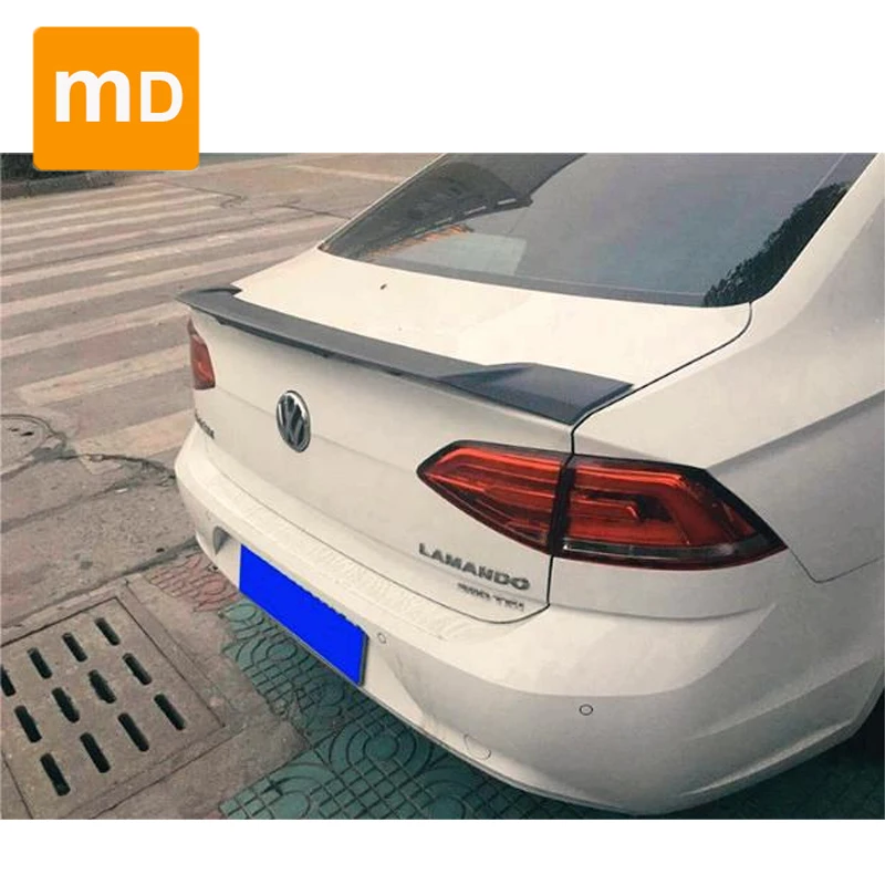 Glossy Black Spoiler Wing For Volkswagen Lamando Tail Wing Spoiler Body Kit Car Accessories Upgrade