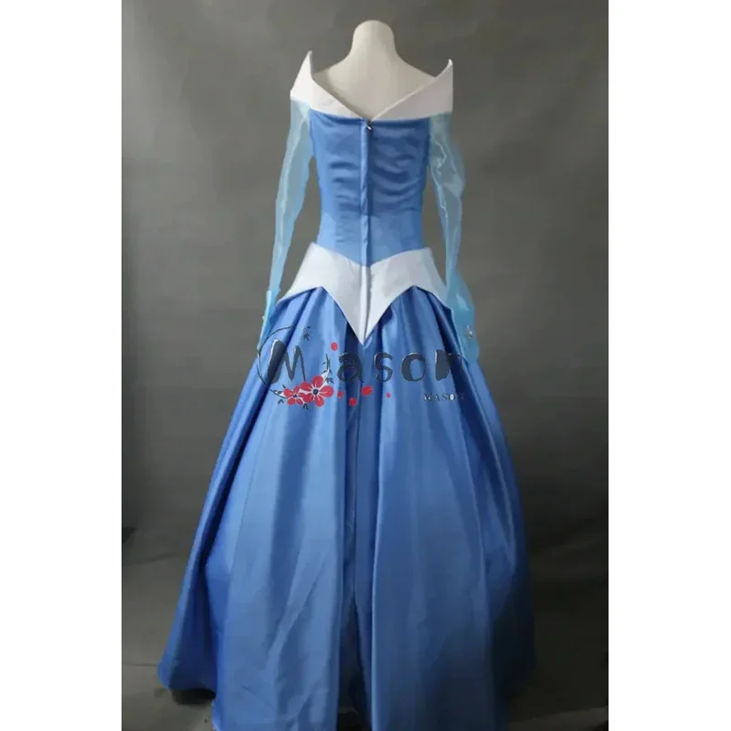 새로 도착한 잠자는 숲 속의 아름다움 오로라 공주 블루 코스프레 의상 드레스 모든 사이즈