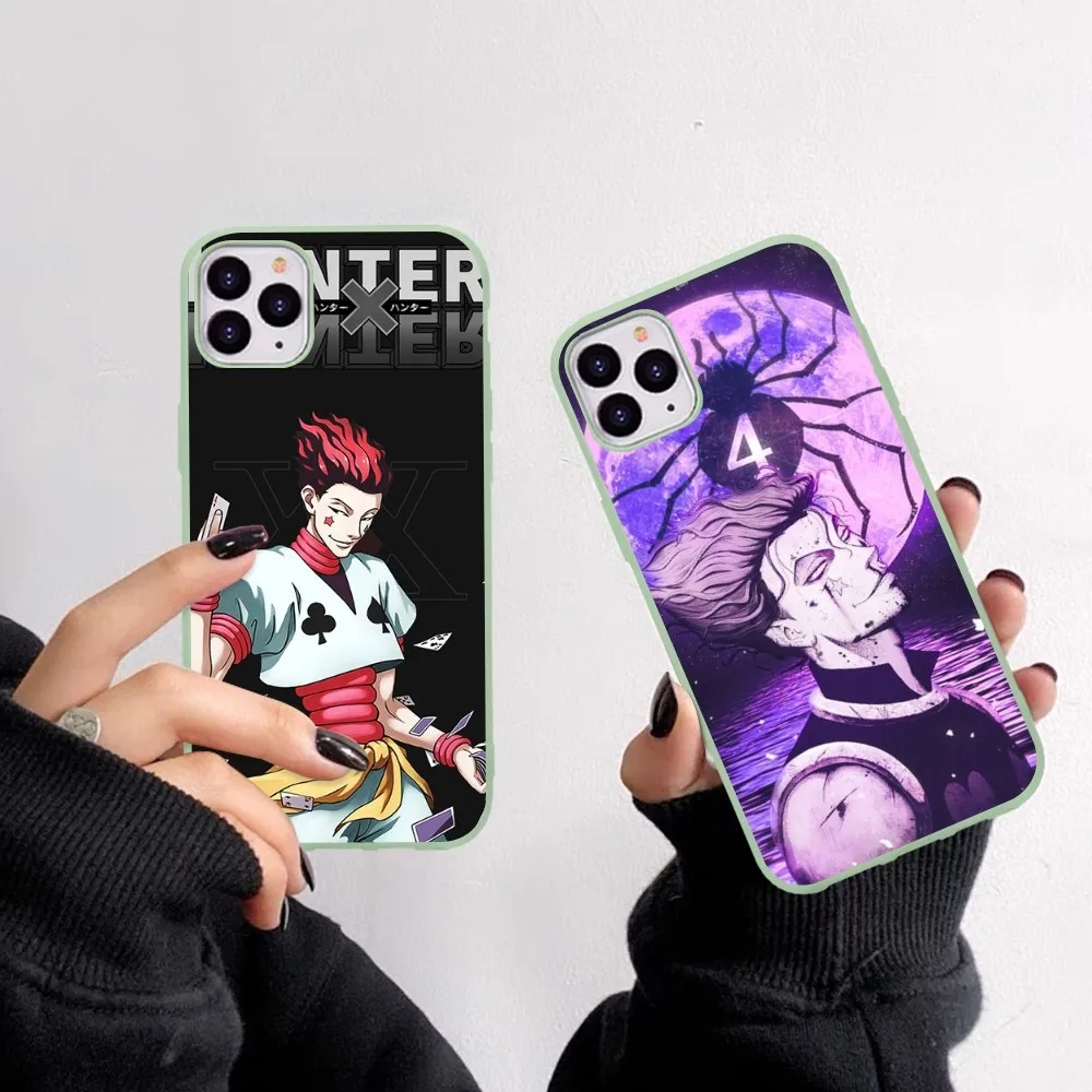 

Hunter HXH Hisoka Phone Case For IPhone 14 11 12 13 Mini Pro Xs Max 8 7 6 6S Plus X XR Solid Candy Color Case