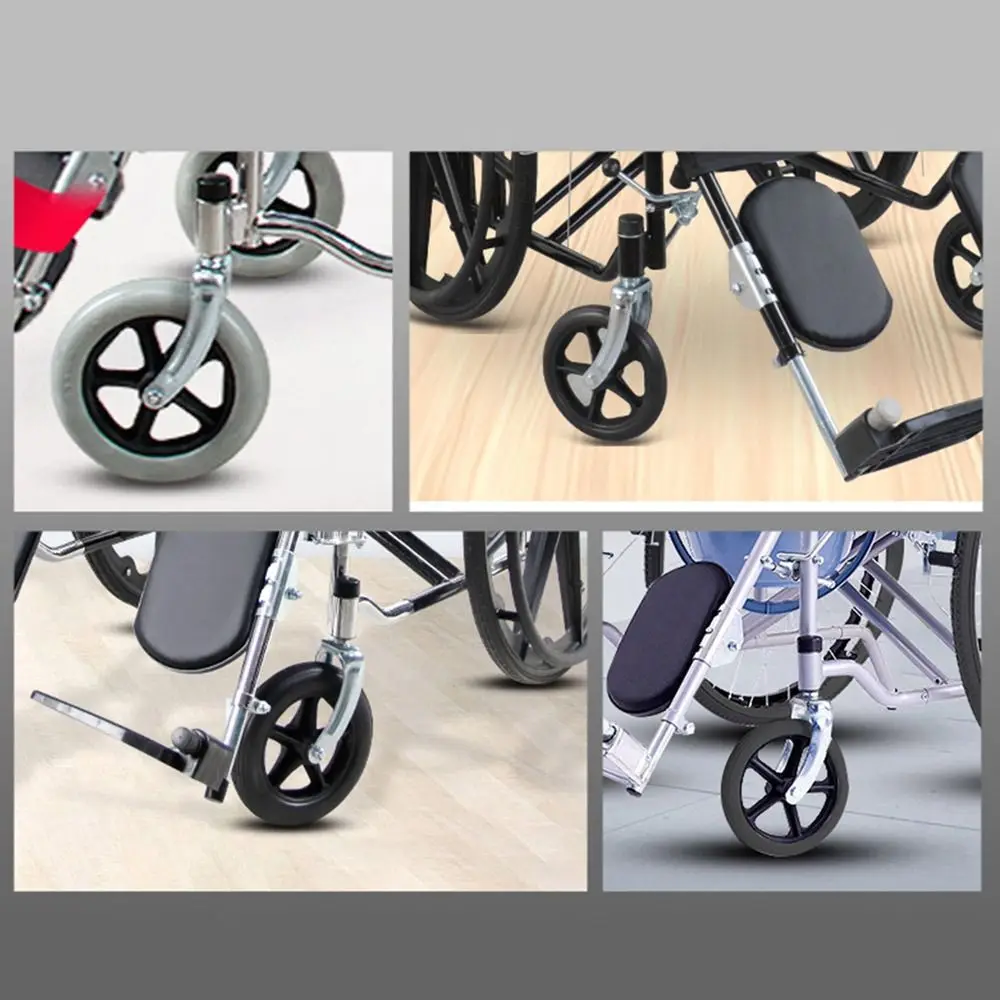 شوكة كرسي متحرك فولاذية مقاومة للاهتراء مع دعامة عجلة أمامية تحمل 6/7 بوصة لدعم العجلة الأمامية للكرسي المتحرك