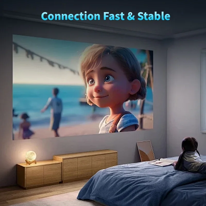 1080P Support! Portable for Movies,Compatible with iOS/Android/Windows, TV Stick/Box,USB/HDMI