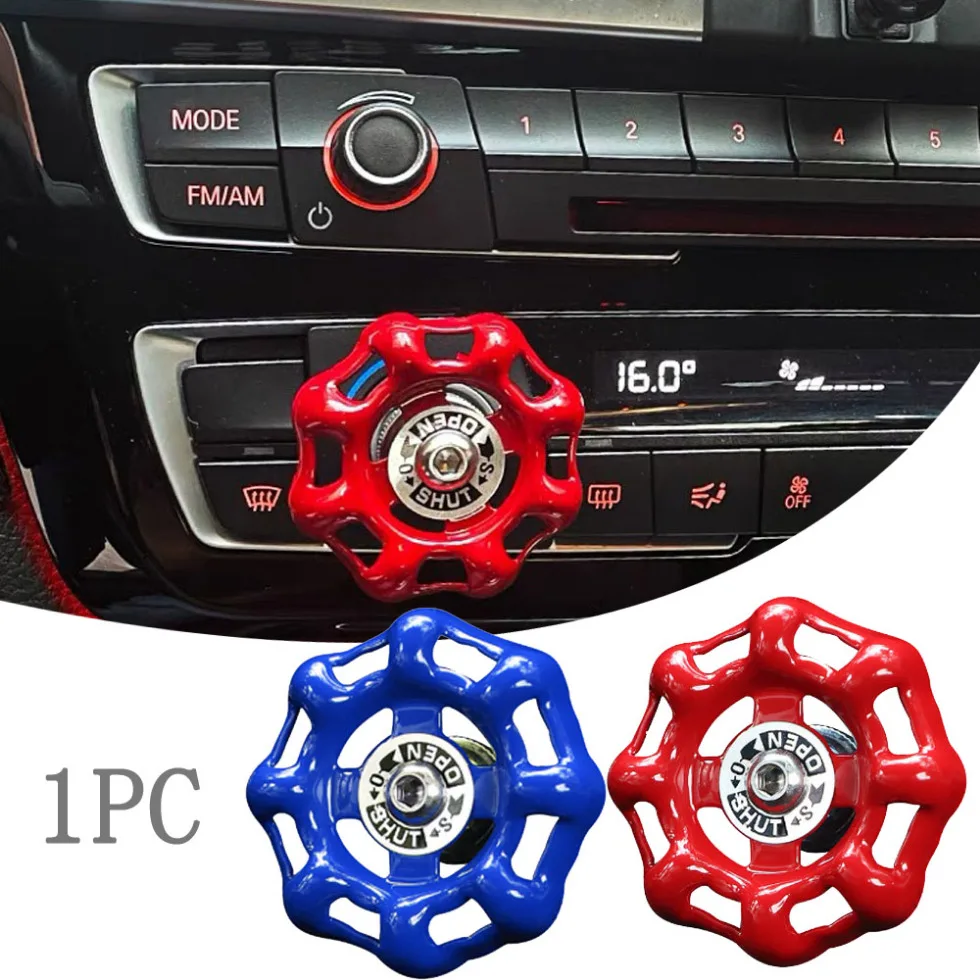 

1Pc Car Central Control Knob Water Valve Styling Decoration Car Interior Ornament Creative Start Stop Button Auto Accessories