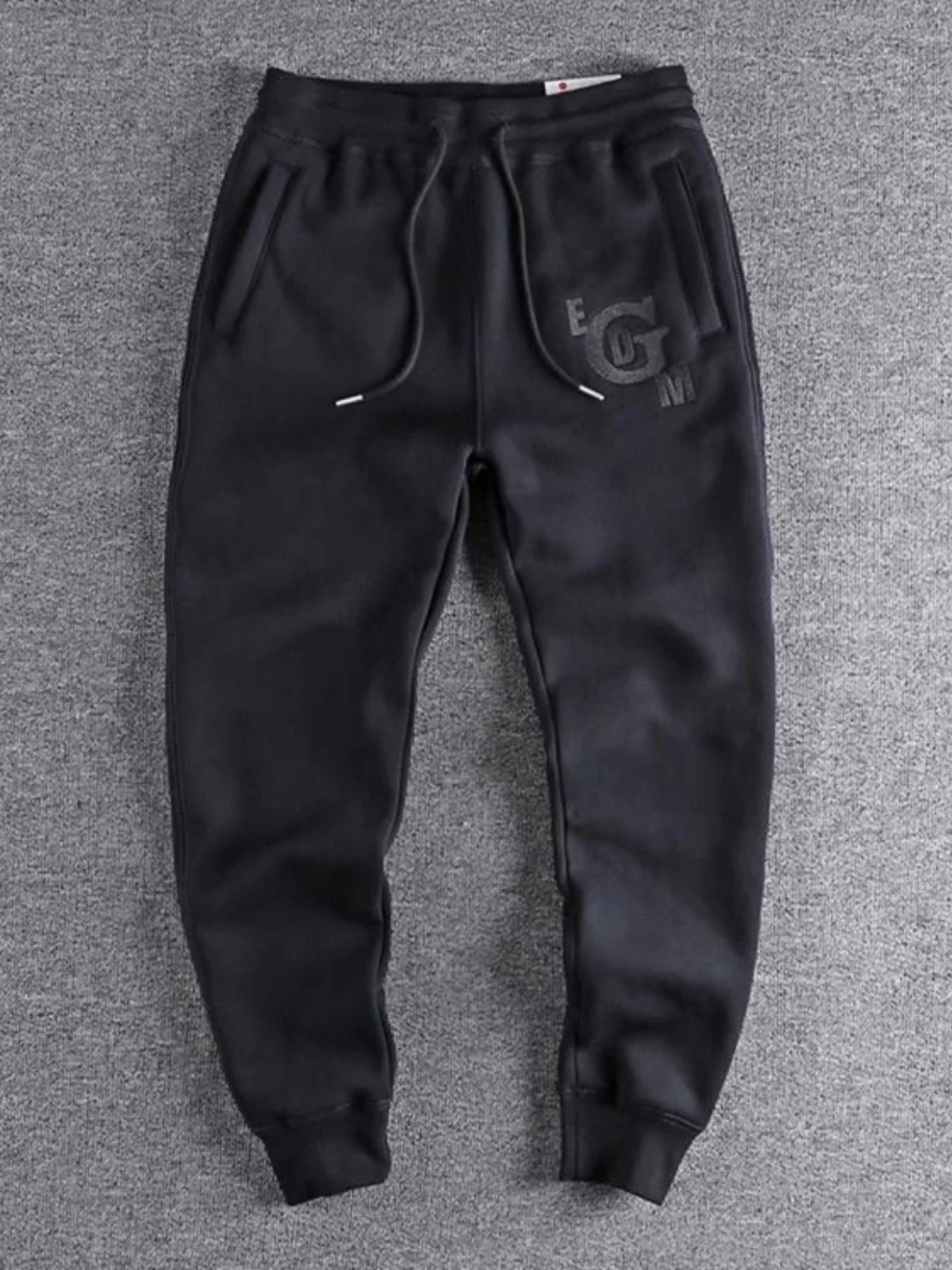 

Men's Loose Fit Cotton Sweatpants with Embroidery Retro Japanese Sle Spring Autumn Casual Sweatpants Youth Faion Trend