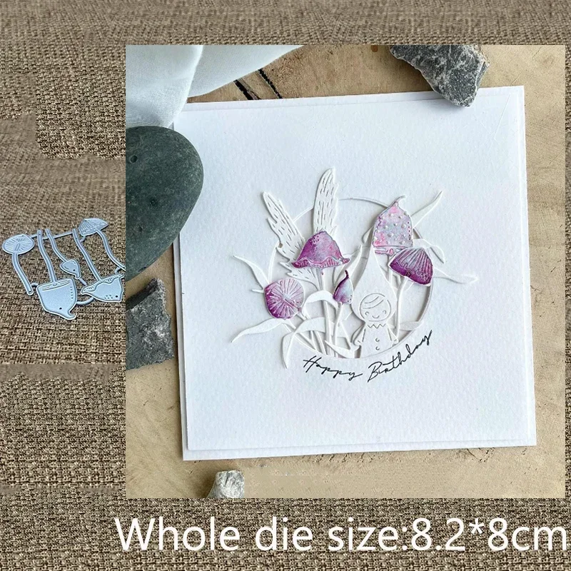 

New Design Craft Metal stencil mold Cutting Die mushroom decoration scrapbook die cut Album Paper Card Craft Embossing