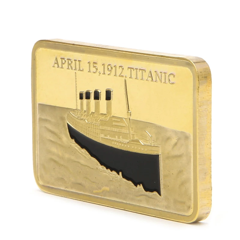 Tragedy Of The Titanic 1912 Gold Plated Commemorative Collection Souvenir