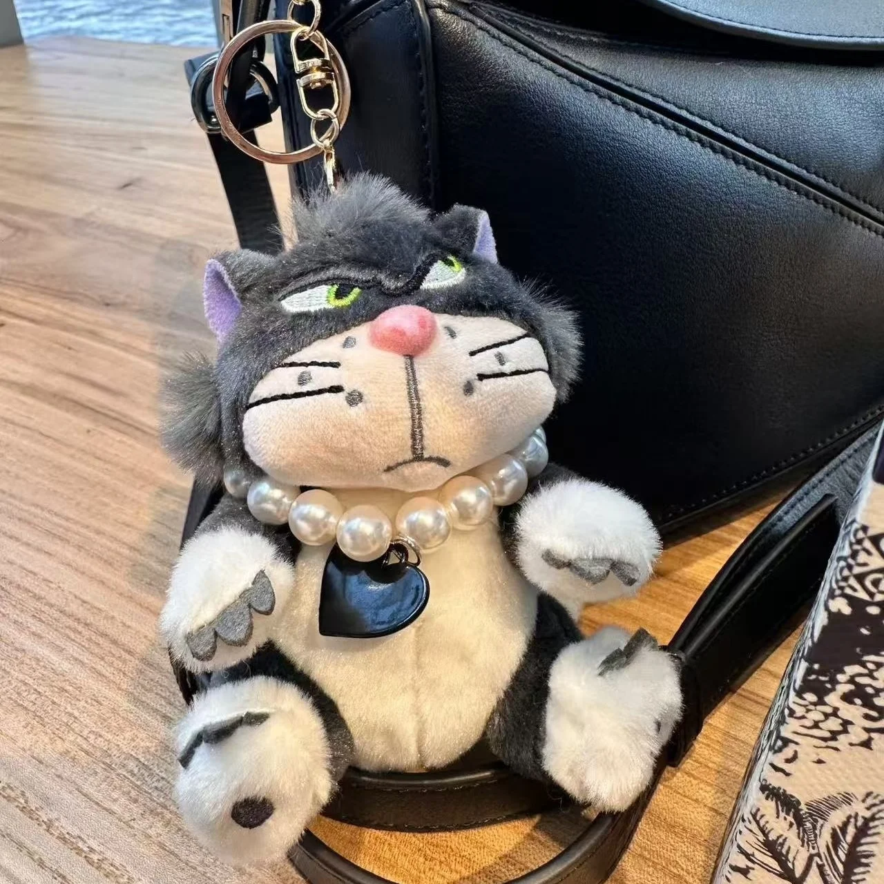 Llavero de peluche Lucifer de 12 cm, 3 colores, adorable muñeco de peluche, colgante para bolso, juguete de peluche, colgante para mochila, regalo de cumpleaños para niños