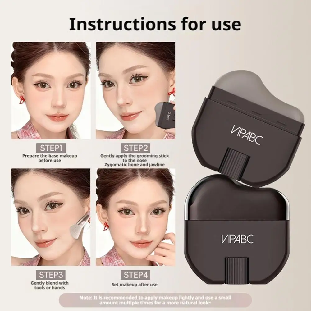 1PCS Face Contour Stick Bone Structure Design Easy Blend Contouring Makeup For Beginners Natural Shadow Slim Face Beauty Tool