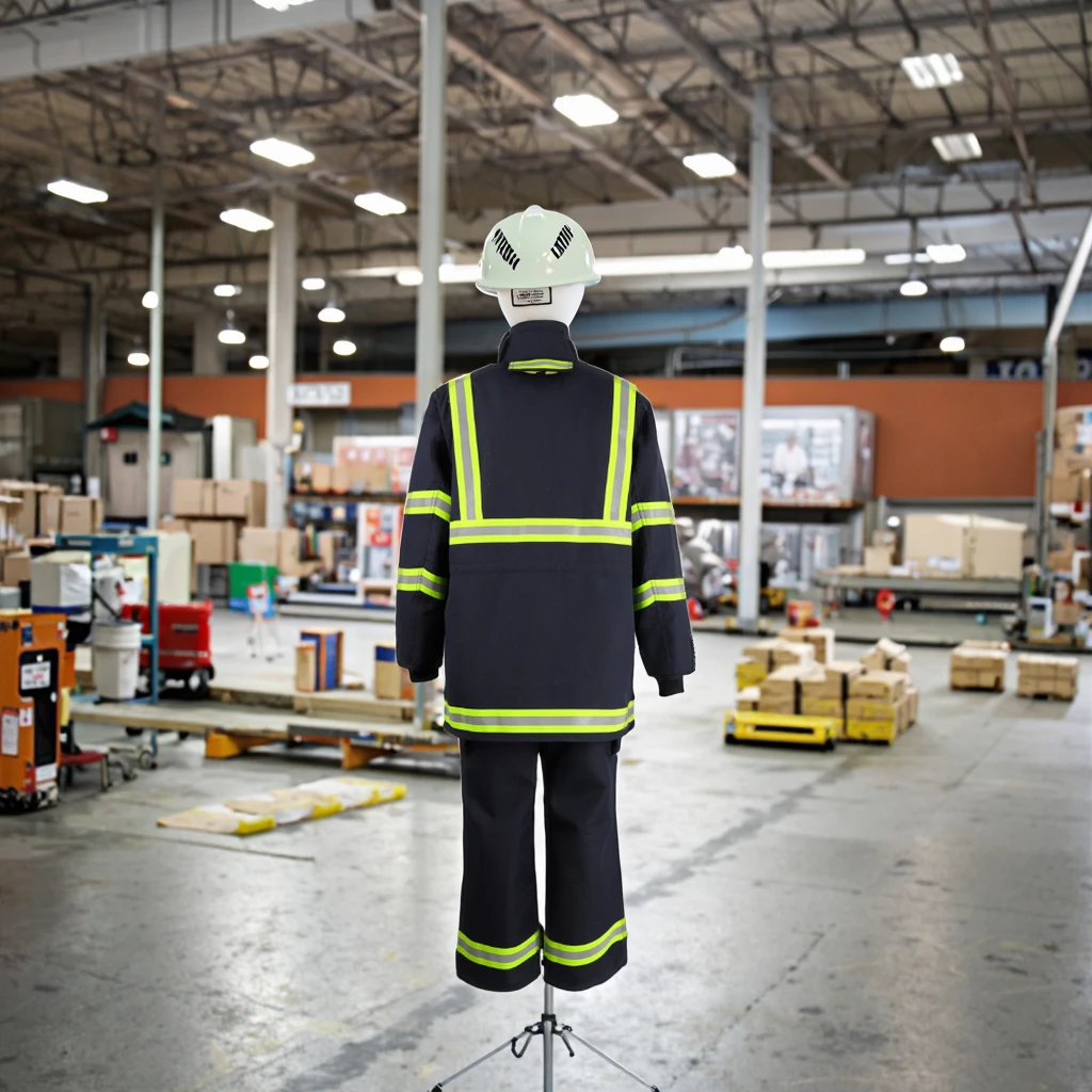 Traje de bombero HRPro-J/P azul marino, mono Nomex, ropa de trabajo, retardante de llama, ignífugo, transpirable, antiestático, Material HPPE