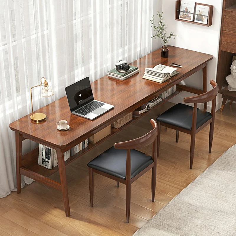 

Standing Modern Office Table Work Brown manmade board Office Table Study Desk Escritorios De Ordenador Home Furniture