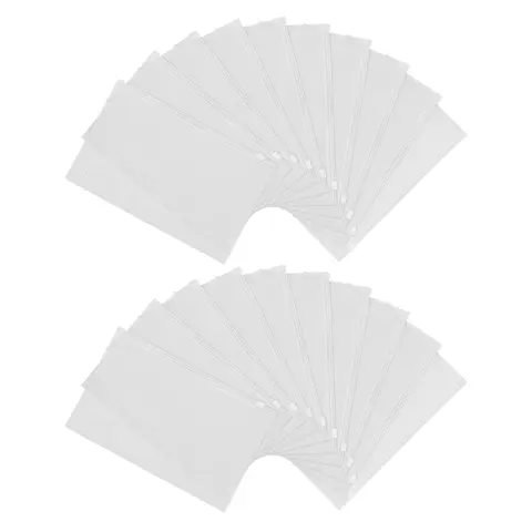100pcs 명확한 의류 플라스틱 포장 지퍼 Tshirt 샘플 가방 튼튼한 소재 대용량 셔츠 폴더 작은 포장