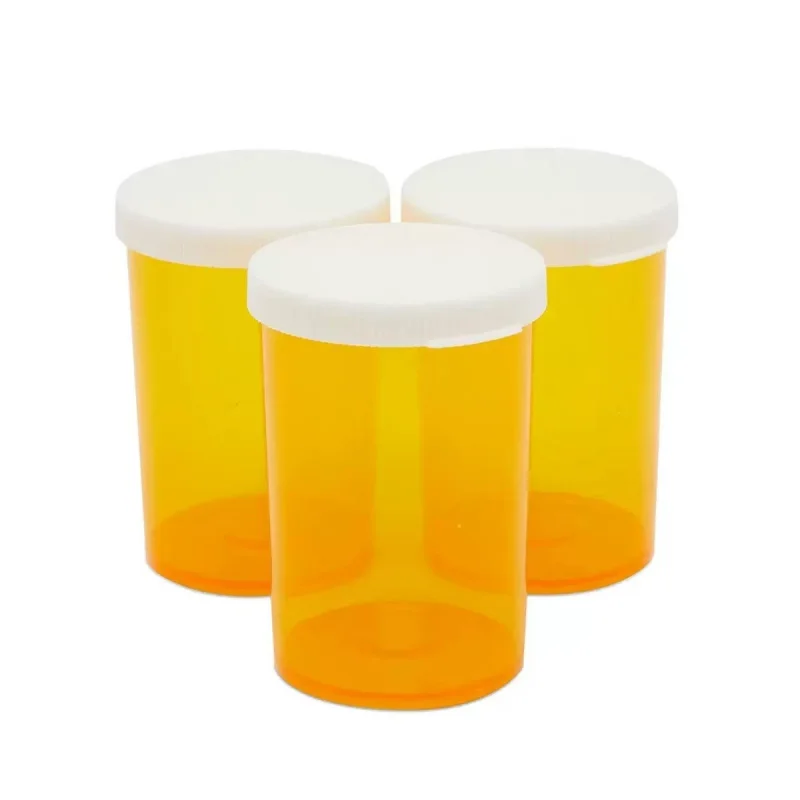 Medicine Containers Travel Pill Vials -13 Dram 3Pcs Plastic Medicine Pill Bottles With Child Resistant Caps