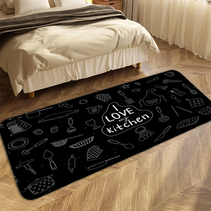 

Non Slip Carpet for Bedroom A-Kitchen Floor Mat Bath Rugs Aesthetic Foot Mat Kitchen Treadmill Rugs Useful Things for Home Door