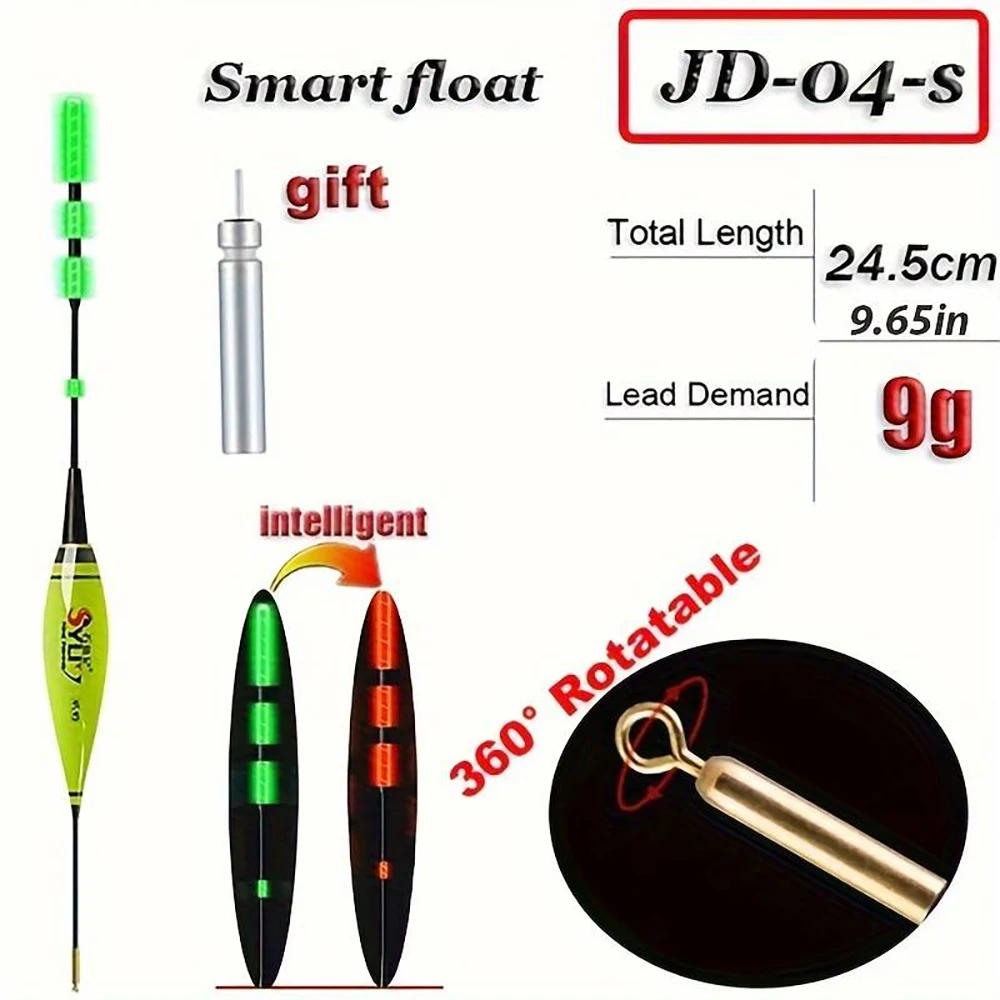 Angeln Smart Electronic Float Schwerkraftsensor Led 2g 5g 7g 10g Toller Auftrieb 2024 Pose Bobbers mit CR425 Batterie Leuchtstab