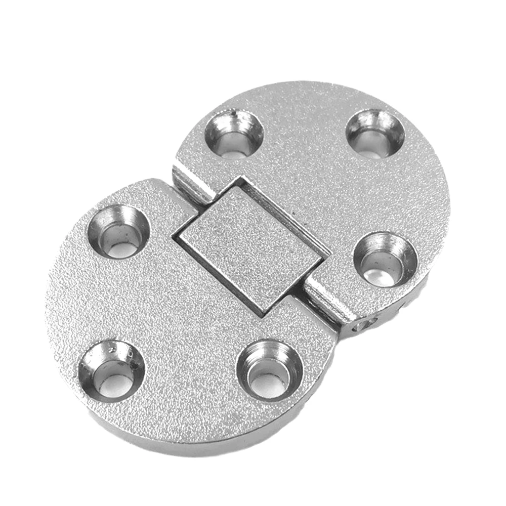 2PCS Swing Hinges Self Supporting For Folding Table Furniture Strong Strength Oval Hardware 54*35*7mm Maximum Load Capacity 10kg