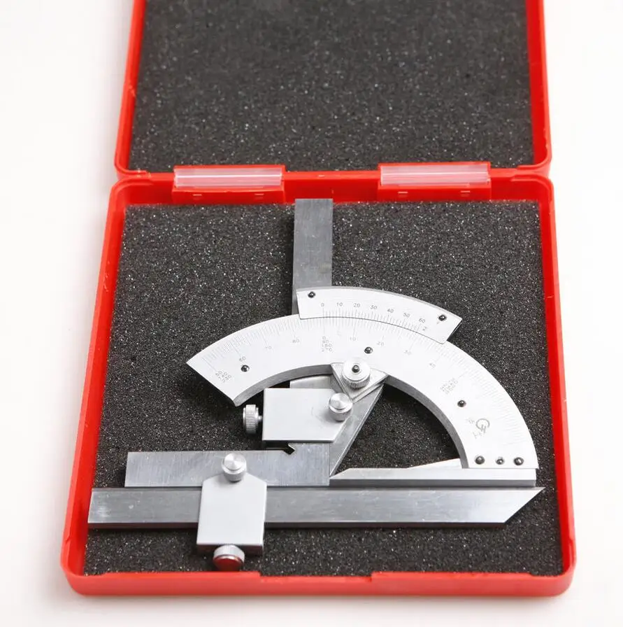 0-320 Precision Angle Measuring Finder Universal Bevel Protractor Tool