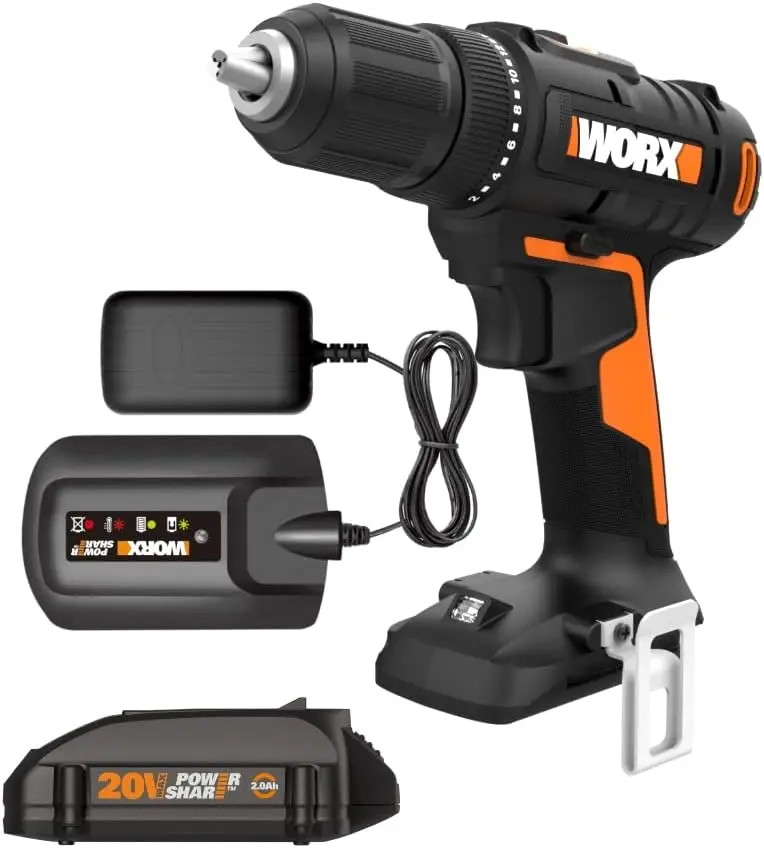 

WX108L 20V 1/2" Cordless Drill Driver Power Share - (Batteries & Charger Included)