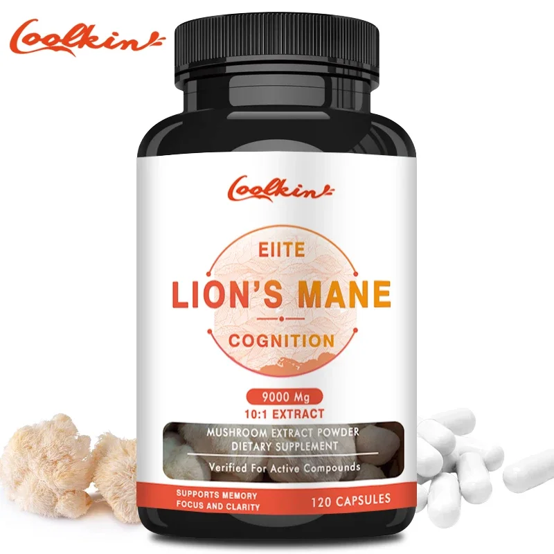 

Organic Lion's Mane Capsules - Contains Lion's Mane Mushroom, Chaga, Reishi Mushroom for Focus and Cognitive Support