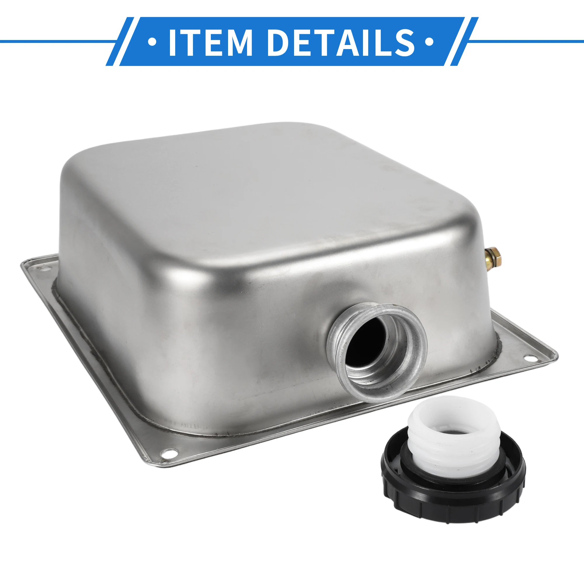 UXCELL Воздушный парковочный обогреватель Газовый бак Топливный бак Нержавеющая сталь 1 шт. 7 л