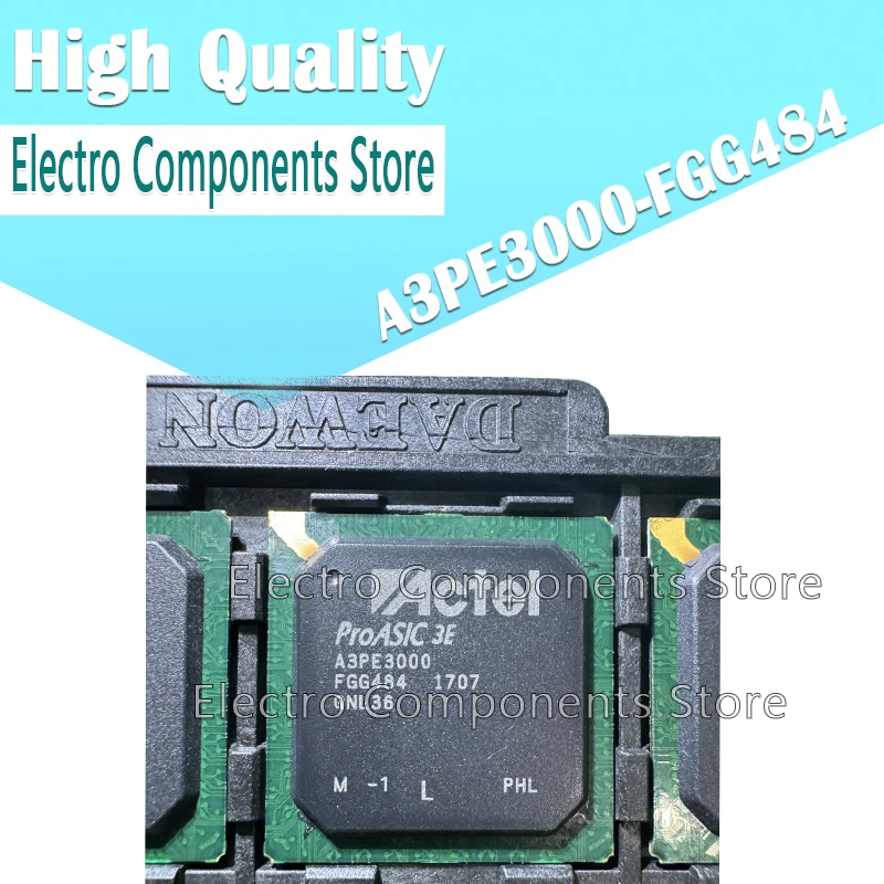 1PCS A3PE3000 A3PE3000-FGG484 FPGA - Field Programmable Gate Array ProASIC3 FPGA, 35KLEs IC FPGA 341 I/O 484FBGA