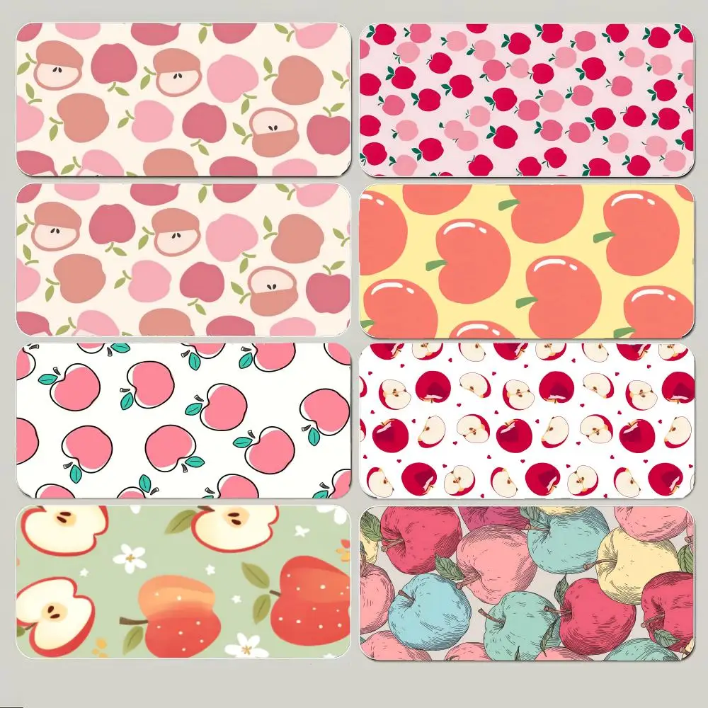 Apple Fresh Fruit Cute Art Mouse Pad Large Gaming Mousepad with Thick Stitched Edge Non-Slip Desk Mat