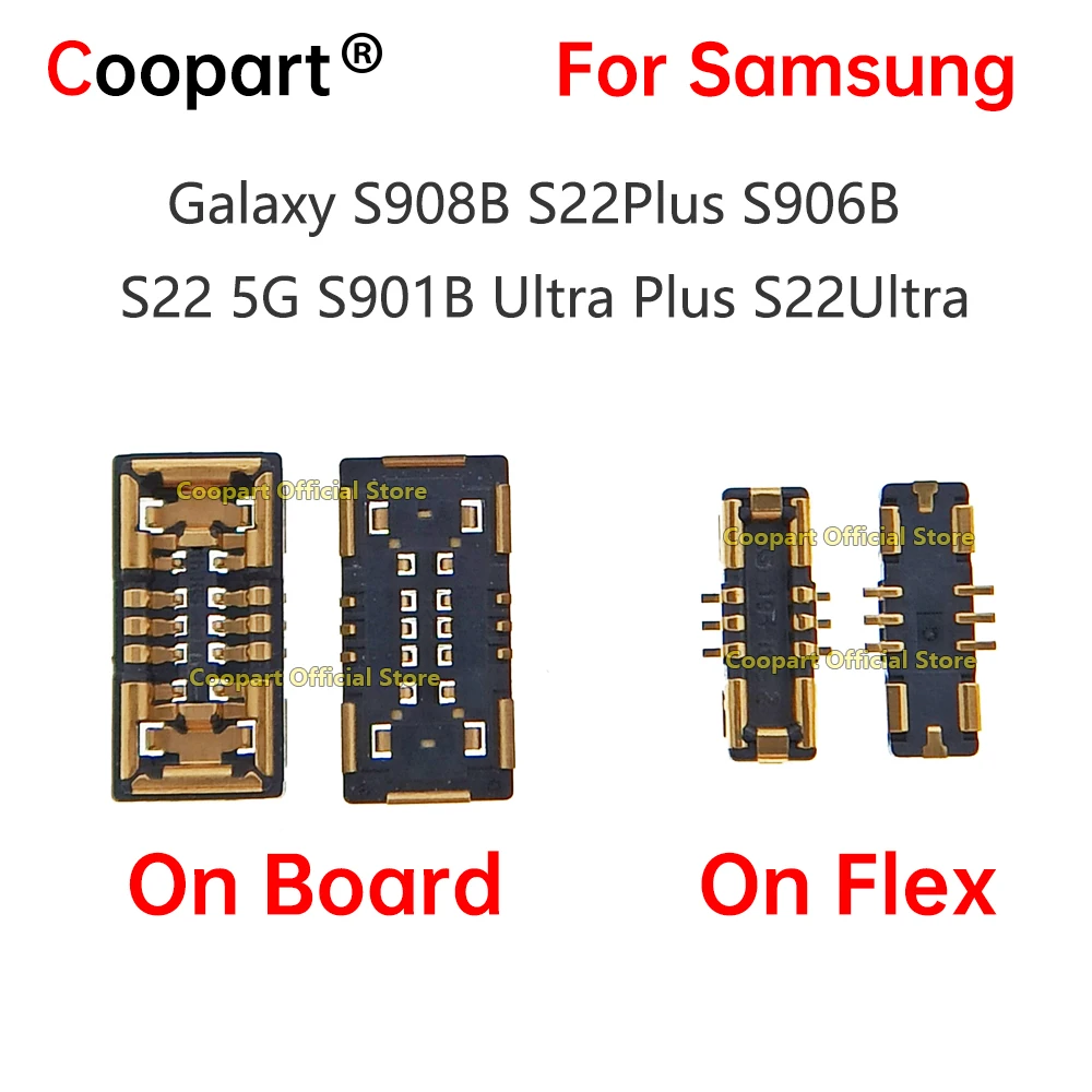 

2-5Pcs Inner Battery Jack FPC Connector Holder Flex Plug For Samsung Galaxy S908B S22Plus S906B S22 5G S901B Ultra Plus S22Ultra